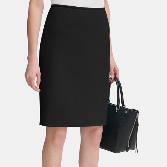 ☀️HP☀️Calvin Klein Crepe Pencil Skirt 4P - Picture 1 of 3